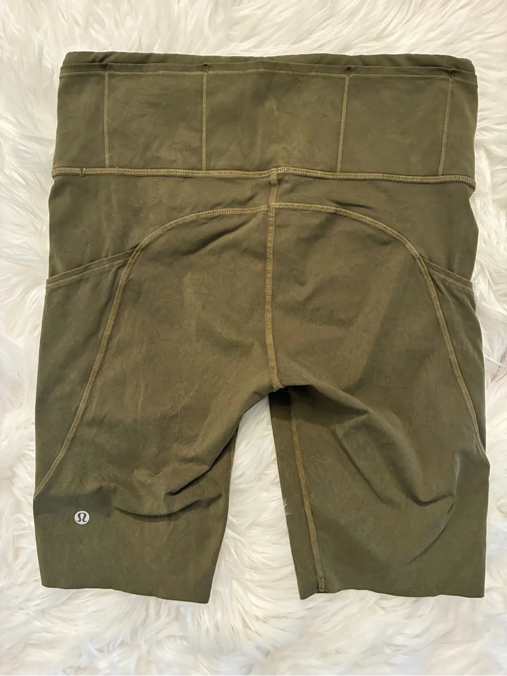 Lululemon Fast & Free Short 10” *Ice Wash Moss Green Bike Shorts 8 Style LW7BGHS